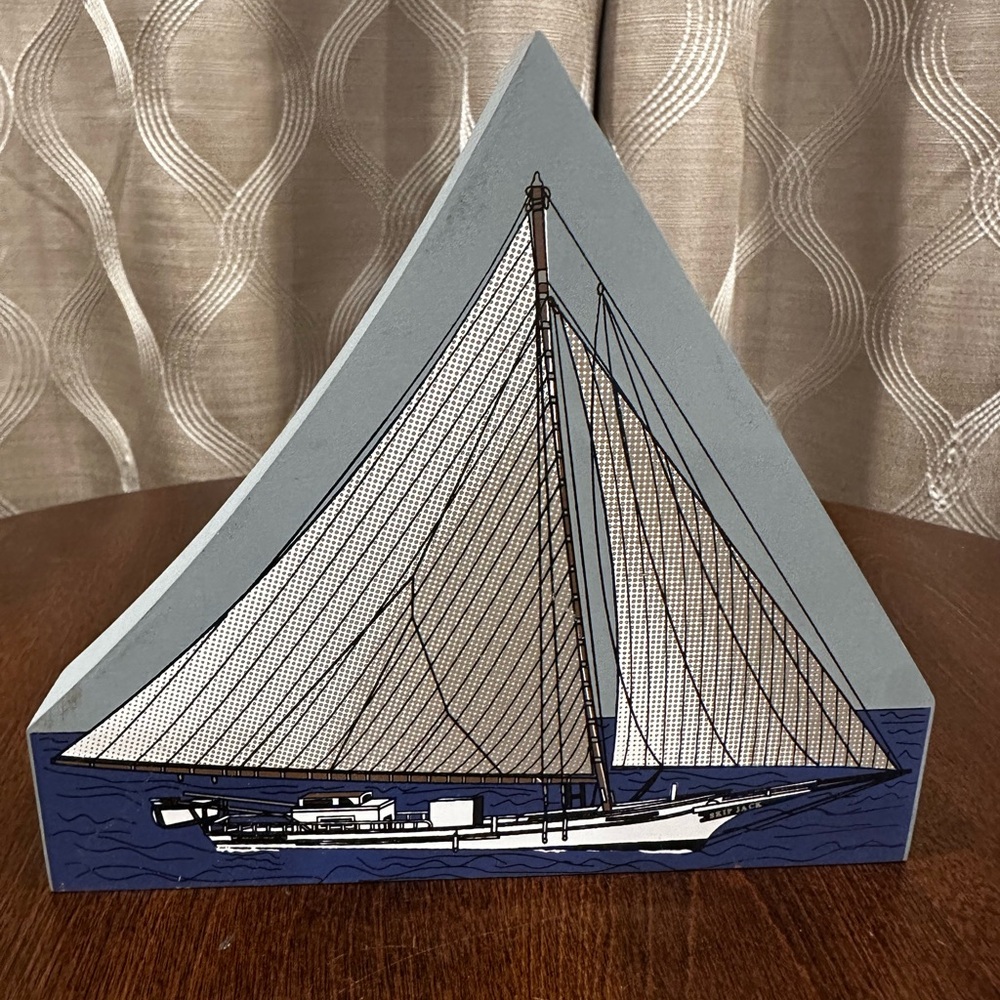 Nautical Sailboat Decor in Gray and Blue